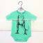 SR-267B baby romper custom print baby clothing wholesale china one piece plain baby rompers with tie and belt