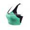 Wholesale Ladies Sports Bra Green And Black Yoga Padded Bra