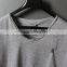Mens Clothing Crew Neckline Grey Blank T Shirt Mens Cheap Custom Plain Jersey T Shirts