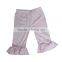 Persnickety children clothing wear wholesale cheap price pure cotton pants colorful ruffle pants capris baby girls cotton capris