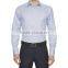 High quality light blue French collar classic square cuffs long sleeve shirt