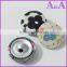 Dot printing round button scrapboling DIY mix flat back fabric covered button