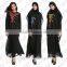 lastes muslim dress/ patched embroider Arabian Middle east women abaya kaftan dresses