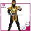 Yellow ninja costume oem children ninja costume customized