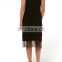 Alibaba Dress Gold Supplier Hot Sexy Black Viscose Split Lace Dress