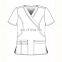 Women Fashionable Nurse Uniform Designs Europe Medical Scrubs Suit