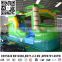inflatable tropical bouncer house combo with water pool