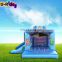 Blue inflatable combo bouncy castle inflatable bouncer slide castle kids inflatable castle for park