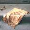 2018 new product fashion women blanket plain scarf with fringe