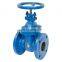 China manufacturer flanged type cast iron soft seated flanged gate valve dn100 pn16