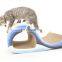 New style combination scratching board whale shape scratcher toy for pet cat