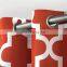 230GSM Mecca Orange Woven design linen thermal insulated blackout curtain