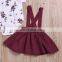 Cheap price fashion casual baby girl boutique clothes sets romper +dress
