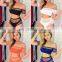 2019 summer Swimming Suit Women Ruffle Swimwear Push Up Swimsuit 4pc set