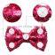4Inches DIY Sequin Bows Without Clips Baby Girl Polka dot design Hair Bow 12Colors