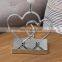 Novel love theme heart shape custom table decoration metal base hotel custom bedside lamp with logo