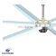 solar power axial kitchen exhaust hvls bldc ventilation Gearless  dc big large Industrial ceiling air cooling fans