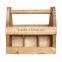 Custom made antique wooden beer carrier,vintage wooden wine carrier