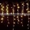 Diwali Warm white waterfall dripping led icicle christmas lights wedding building wall decoration