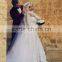 New Design Quality Lace Hijab Long Sleeve Muslim Wedding Dress Photo