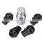 4+1PCS M12 x 1.5 60 Degree Taper Bolts Alloy Locking Wheel Nuts with Key For Ford For Focus For Fiesta
