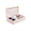 Customized unfinished 2 bottle pine wooden wine box for sale