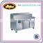 2 Door Stainless Steel Commercial Pizza Counter Refrigerator