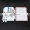 Wall Mount 4 8 12 16 24 Core Fiber Optic Termination Box 16 ports Splitter box for FTTH