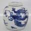 Antique porcelain blue and white painting vase jar