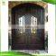 arched new wrought iron grill double window front entry door designs