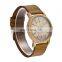REDEAR 5003 Lover's Quartz Watch Movement Bamboo Watch Case Leather Band Watch High Quality