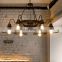 American Industrial Hemp Rope twine chandelier Pendant Light for restaurant bar clothing store coffee shop