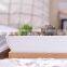 Simple Ceramic White Rectangular Flower Pots Outdoor Garden Planters Pots For Plants White Ceramic