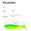 JOHNCOO 45mm 2g Pvc Material High Quality Soft Worm Soft Fishing Lures