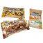 Middle seal snack packaging bag nut sachets resealable aluminum foil instant milk coffee food packing bags