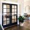 aluminum glass metal frame arched french doors interior
