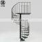 Modern Design Easy Installation Stairs Steel Structure Retro High Polished Staircase