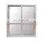 Aluminum alloy sliding doors seal the balcony and the kitchen