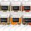 6 Pc Mini Food Container Set Durable Clear Plastic Food Storage Containers with Lids Kitchen Cabinet Pantry Containers
