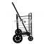 Folding Shopping Cart Utility Rolling Cart with 4 Wheels Rolling Swivel Wheels for Laundry Shopping Grocery Bathroom Office