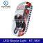 2015 top sale red light silicone white light for bicycle