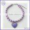crystal stone heart pearl cat pendant necklace