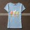 2016 pictures of girls cotton tops with special t shirt design printing from china factory