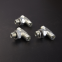 Stainless Steel - High-Pressure Hydraulic Tubing Compression Fitting Universal Union (ACGC), Swivel Joint, Hydraulic Tee Pipe Fitting