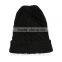 Make your own Black Cheap Custom Winter Warm Knitted Beanie Hats