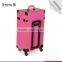 Functional Trolley case Makeup box cosmetic Case With functional rolling Wheels