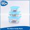 Good sealing square disposable plastic food container with low price