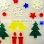 promotional colored large snowflake outdoor tree ornaments