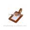 leather hang tag, leather luggage tag