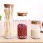 Kitchenware Wholesale Glass Sugar and Snacks Storage Jar with Bamboo Lids